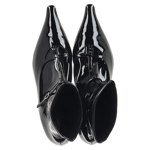 Pre Loved The Row Vintage Ankle Boots Buckle Women black High Heel Boots - Picture 2 of 6